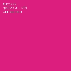 #DC1F7F - Cerise Red Color Image